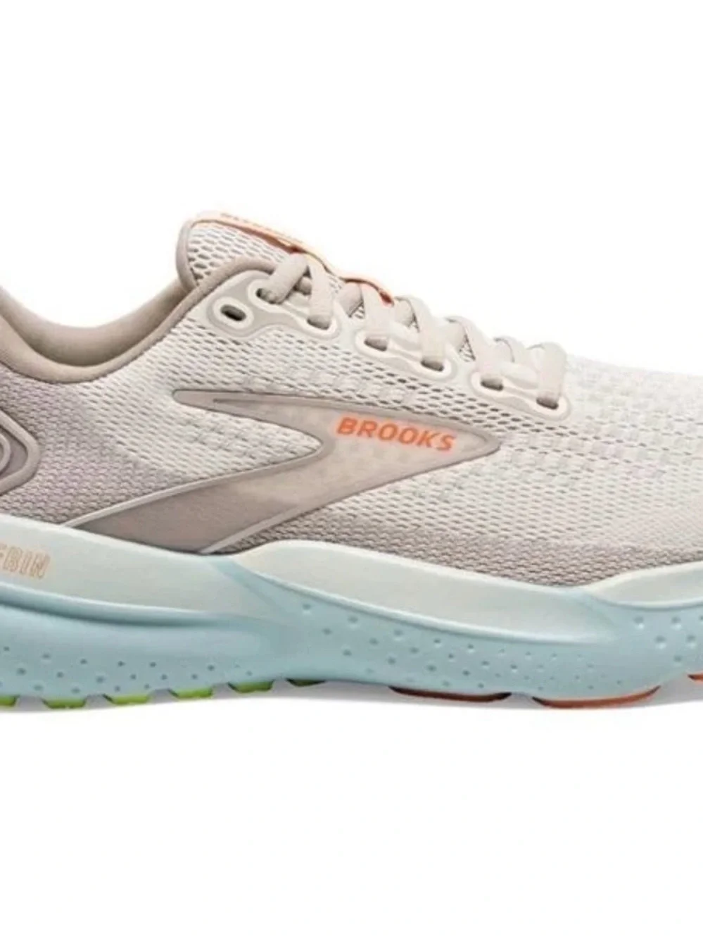 Brooks Glycerin 21 GTS Women’s Running Shoes in Coconut/Aqua/Autumn Sunset
